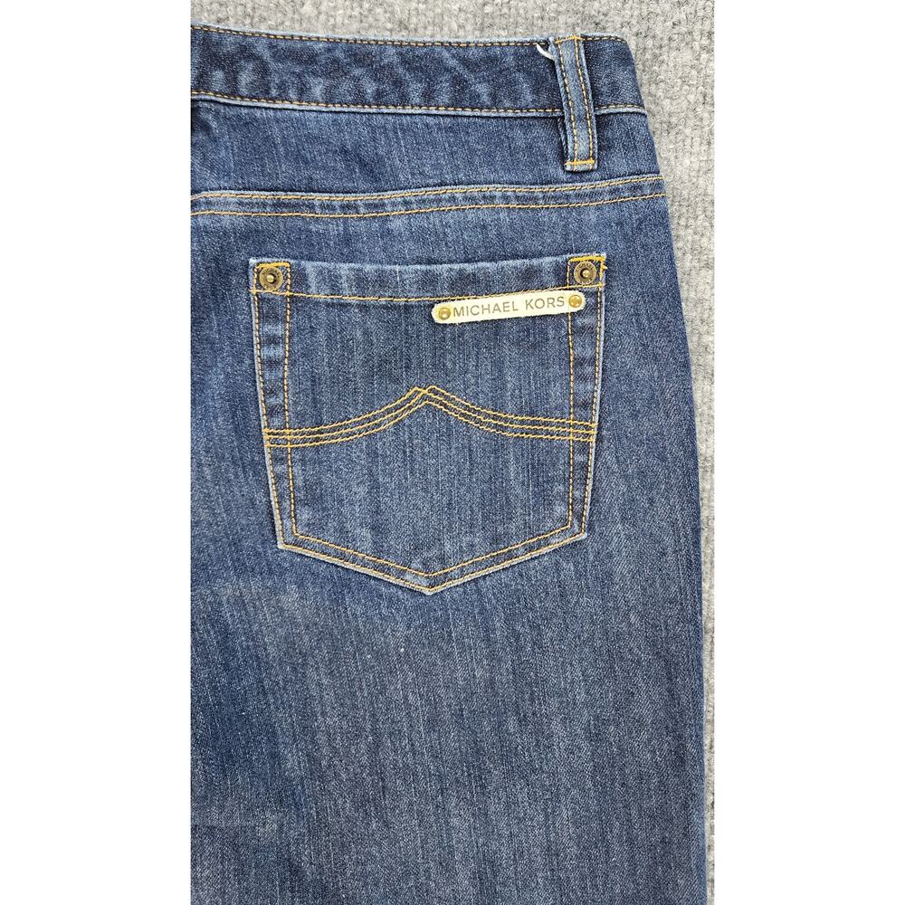 Michael Kors Jeans Womens 4 Blue Bootcut Stretch Flare Classic Casual Dark Denim - Picture 14 of 16